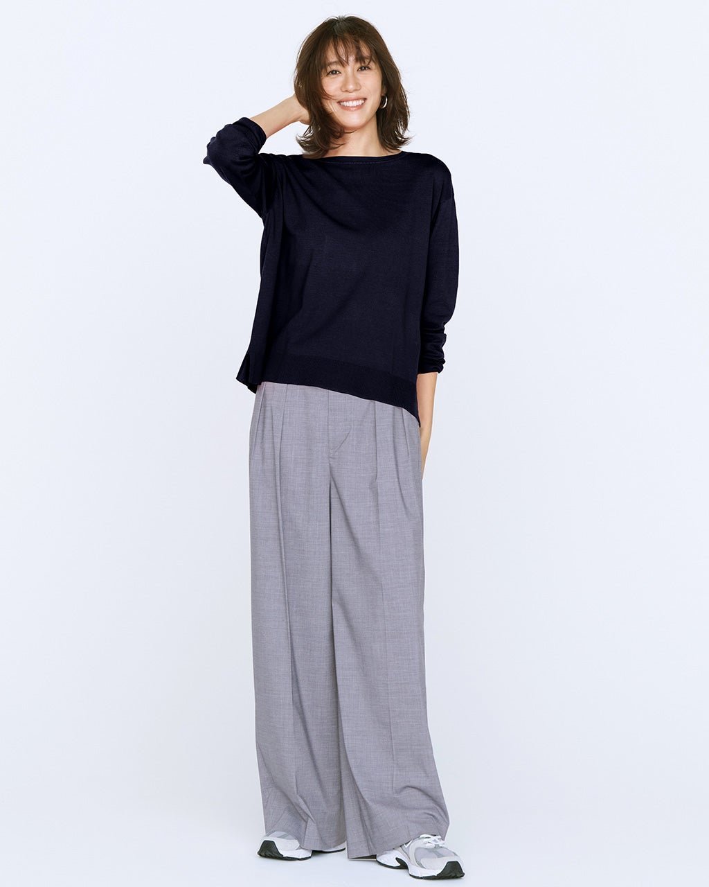 【ドゥクラッセ/DoCLASSE】のハイゲージニット・抜け感ボートネック インテリア・キッズ・メンズ・レディースファッション・服の通販 founy(ファニー) ファッション Fashion レディースファッション Fashion for Women トップス・カットソー Cut & Sew Tops ニット Knit Tops & Sweaters なめらか Smooth, Silky Texture ショルダー Shoulder, Shoulder Strap シンプル Simple, Minimal スマート Smart, Elegant セーター Sweater, Knitwear ドロップ Drop Shoulder, Dropped Style フォルム Silhouette, Form ロング Long, Long-Length 冬 Winter / This Winter 秋 Autumn A/W・秋冬 Autumn/Winter ネイビー|ID: prp329100004665404 ipo3291000000034758802