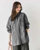 【ドゥクラッセ/DoCLASSE】のウォッシュドデニム・オーバーシャツ 人気、トレンドファッション・服の通販 founy(ファニー) ファッション Fashion レディースファッション Fashion for Women トップス・カットソー Cut & Sew Tops シャツ・ブラウス・オフィスカジュアル Elegant Blouses & Button-Ups ウォッシュ Washed Finish カットソー Cut and Sewn Top ジャケット Jacket, Outerwear thumbnail デニム・ブラック|ID: prp329100004665506 ipo3291000000034649685