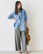 【ドゥクラッセ/DoCLASSE】のウォッシュドデニム・オーバーシャツ 人気、トレンドファッション・服の通販 founy(ファニー) ファッション Fashion レディースファッション Fashion for Women トップス・カットソー Cut & Sew Tops シャツ・ブラウス・オフィスカジュアル Elegant Blouses & Button-Ups ウォッシュ Washed Finish カットソー Cut and Sewn Top ジャケット Jacket, Outerwear thumbnail ライトインディゴ|ID: prp329100004665506 ipo3291000000034649686