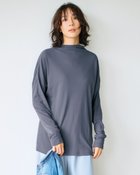 【ドゥクラッセ/DoCLASSE】のコットンガーゼ・ファネルネック/長袖 ブルーグレー|ID: prp329100004665699 ipo3291000000033747760