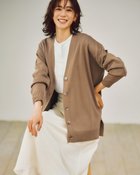 【ドゥクラッセ/DoCLASSE】のVネック・サイドスリットカーディガン トープ|ID: prp329100004665714 ipo3291000000033747793