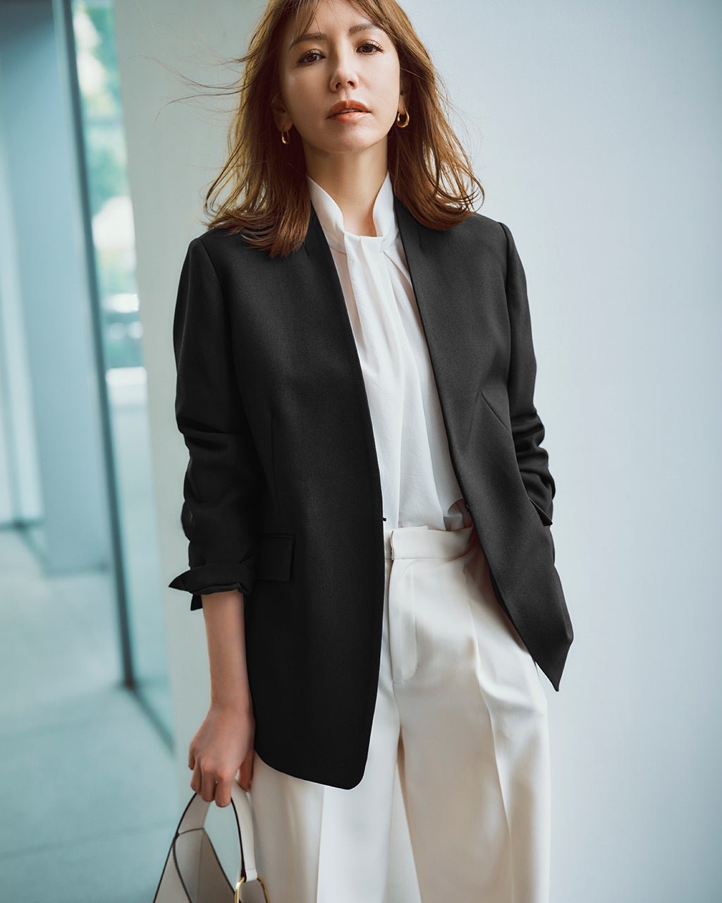 【ドゥクラッセ/DoCLASSE】のグラシエツイル・ノーカラージャケット インテリア・キッズ・メンズ・レディースファッション・服の通販 founy(ファニー) 　ファッション　Fashion　レディースファッション　Fashion for Women　アウター　Coat / Outerwear Collection　レディースジャケット・軽アウター　Jackets　ノーカラージャケット / シンプル上品コーデ　Collarless Jackets　新作・新入荷　New Arrivals / New In　オケージョン　Occasion Wear　ジャケット　Jacket, Outerwear　セットアップ　Set-Up, Coordinated Outfit　ビジネス 仕事 通勤　Business / Work / Commuting　洗える　Machine Washable　ブラック|ID: prp329100004665724 ipo3291000000033747813