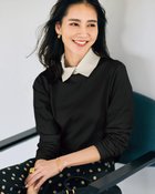 【ドゥクラッセ/DoCLASSE】の超長綿・衿付きハイネックカットソー ブラックパターン|ID: prp329100004665742 ipo3291000000035268817