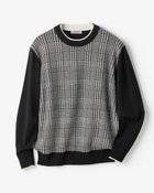 【ドゥクラッセ/DoCLASSE / MEN】のDoサーモテックスシルク混レイヤード柄クルー グレンチェック|ID: prp329100004665750 ipo3291000000033747927