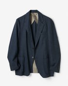 【ドゥクラッセ/DoCLASSE / MEN】の綿麻ストレッチ・ヘリンボーンジャケット ミッドナイトブルー|ID: prp329100004665753 ipo3291000000033747933