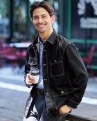 【ドゥクラッセ/DoCLASSE / MEN】の色落ち解消デニム風柔らかカバーオール ダークインディゴ|ID: prp329100004665756 ipo3291000000033747939
