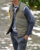 【ドゥクラッセ/DoCLASSE / MEN】のリバーシブル高機能中綿ベスト カーキグリーン|ID: prp329100004665761 ipo3291000000033747963