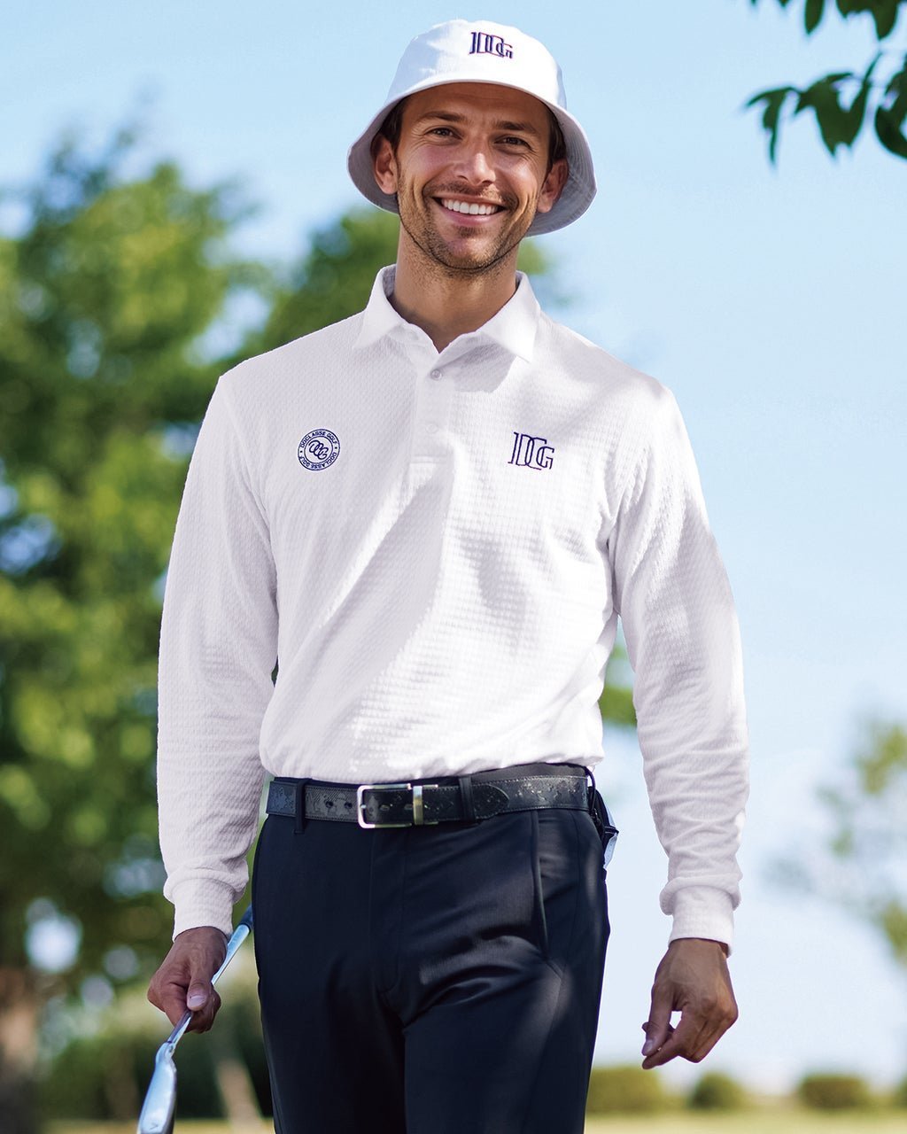 【ドゥクラッセ/DoCLASSE / MEN】のタウン&ゴルフ多機能DRYポロ長袖 インテリア・キッズ・メンズ・レディースファッション・服の通販 founy(ファニー) 　ファッション　Fashion　メンズファッション　Fashion for Men　トップス・カットソー　Cut & Sew Tops　メンズシャツ　Shirts　ポロシャツ / きれいめカジュアルスタイル　Polo Shirts　ゴルフ　Golf　サッカー　Seersucker, Summer Fabric　ストレッチ　Stretch, Stretchy Fabric　ダブル　Double, Double-Breasted　フィット　Fit, Slim Fit　メンズ　Men's, Menswear　長袖　Long Sleeve, Full Sleeve　ピュアホワイト|ID: prp329100004665769 ipo3291000000033747995