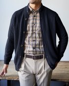 【ドゥクラッセ/DoCLASSE / MEN】のイタリア糸ソフトウール混ジャケットカーディガン ネイビー|ID: prp329100004665780 ipo3291000000033748048