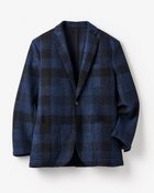 【ドゥクラッセ/DoCLASSE / MEN】の肩周り快適設計ジャケット・なめらかフラット生地 ネイビーチェック|ID: prp329100004665785 ipo3291000000033748062