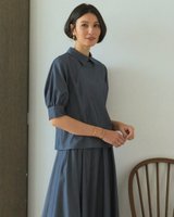 【ドゥクラッセ/DoCLASSE】のソフトデニム・2WAY衿ブラウス 人気、トレンドファッション・服の通販 founy(ファニー) ファッション Fashion レディースファッション Fashion for Women トップス・カットソー Cut & Sew Tops シャツ・ブラウス・オフィスカジュアル Elegant Blouses & Button-Ups シンプル Simple, Minimal セットアップ Set-Up, Coordinated Outfit デニム Denim, Jeans Material |ID:prp329100004671867