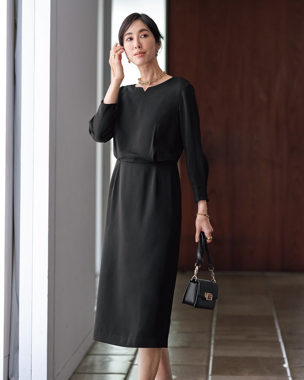 【ドゥクラッセ/DoCLASSE】のダブルクロス・ブラウジングワンピース 人気、トレンドファッション・服の通販 founy(ファニー) 　ファッション　Fashion　レディースファッション　Fashion for Women　ワンピース　Dresses　新作・新入荷　New Arrivals / New In　シンプル　Simple, Minimal　セットアップ　Set-Up, Coordinated Outfit　ブラウジング　Blouson Silhouette, Cinched Waist　 other-1|ID: prp329100004684915 ipo3291000000033832905