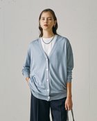 【ドゥクラッセ/DoCLASSE】のシルクカシミヤ・Vネックロングカーディガン 人気、トレンドファッション・服の通販 founy(ファニー) ファッション Fashion レディースファッション Fashion for Women トップス・カットソー Cut & Sew Tops ニット Knit Tops & Sweaters カーディガン・羽織り Layered Style Cardigans Vネックトップス V-Neck Tops / V-Cut Neckline Shirts 新作・新入荷 New Arrivals / New In エレガント 上品 Elegant カーディガン Cardigan, Knitwear シルク Silk, 100% Silk ドレープ Drape, Draping Fabric ノースリーブ Sleeveless, No-Sleeve ロング Long, Long-Length 夏 Summer A/W・秋冬 Autumn/Winter thumbnail ブルーグレー|ID: prp329100004686765 ipo3291000000034943194