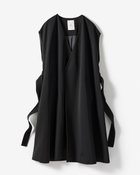 【ドゥクラッセ/DoCLASSE】のヴァージンウール混・ツイルジレコート ブラック|ID:prp329100004686766