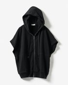 【ドゥクラッセ/DoCLASSE】のプレミアム裏毛・ハーフ袖フーディ ブラック|ID:prp329100004686767