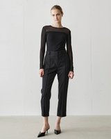 【ドゥクラッセ/DoCLASSE】のヴァージンウール混・シガレットパンツ 人気、トレンドファッション・服の通販 founy(ファニー) ファッション Fashion レディースファッション Fashion for Women パンツ Pants & Trousers 新作・新入荷 New Arrivals / New In スマート Smart, Elegant スリム Slim, Slim Fit センター Center, Center Line ポケット Pocket, Pocket Detail ミックス Mix, Mixed Style |ID:prp329100004686769