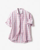 【ドゥクラッセ/DoCLASSE / MEN】のリネンシアサッカー半袖 ピンク・パターン|ID: prp329100004688309 ipo3291000000033856365