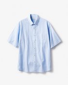 【ドゥクラッセ/DoCLASSE / MEN】のリネンシアサッカー半袖 サックスストライプ|ID: prp329100004688309 ipo3291000000035831476