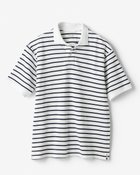【ドゥクラッセ/DoCLASSE / MEN】の鹿の子ポロシャツ・ボーダー ホワイトxネイビー|ID: prp329100004689904 ipo3291000000033870294