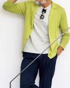 【ドゥクラッセ/DoCLASSE / MEN】のリネンカーディガン ピスタチオ|ID: prp329100004691850 ipo3291000000033880419