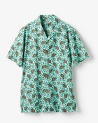 【ドゥクラッセ/DoCLASSE / MEN】のハワイアンシアサッカーシャツ・半袖 グリーン・パターン|ID: prp329100004694389 ipo3291000000033896859
