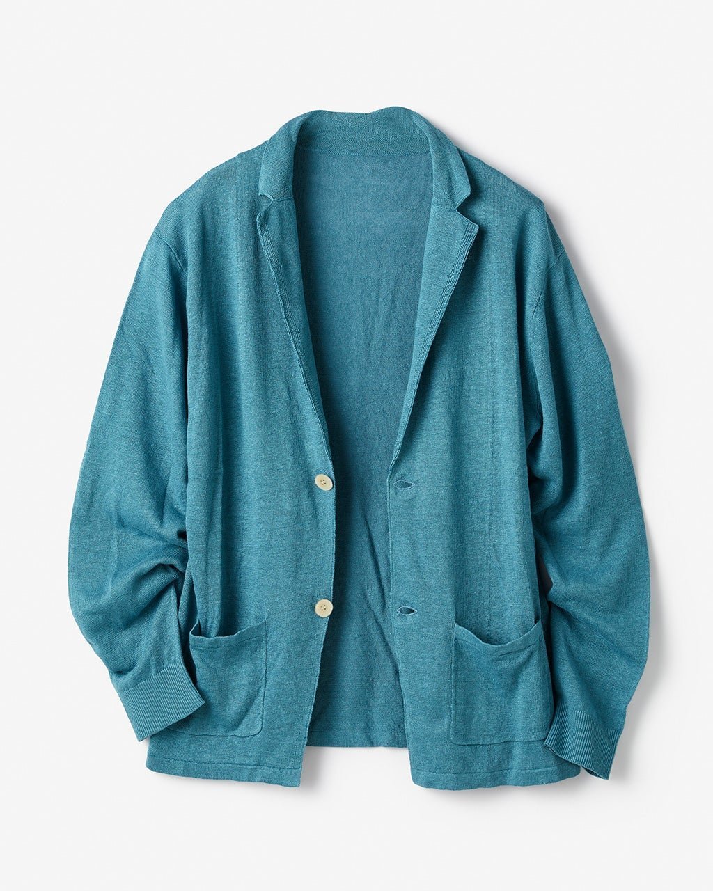 【ドゥクラッセ/DoCLASSE / MEN】のリネン・ニットテーラージャケット インテリア・キッズ・メンズ・レディースファッション・服の通販 founy(ファニー) 　ファッション　Fashion　メンズファッション　Fashion for Men　カーディガン　Cardigan, Knitwear　ジャケット　Jacket, Outerwear　フレンチ　French, French Style　フロント　Front, Front Design　メンズ　Men's, Menswear　リネン　Linen, Linen Fabric　ブルー|ID: prp329100004695658 ipo3291000000033908332