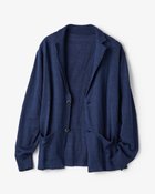 【ドゥクラッセ/DoCLASSE / MEN】のリネン・ニットテーラージャケット ネイビー|ID: prp329100004695658 ipo3291000000033908333