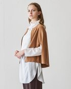 【ドゥクラッセ/DoCLASSE】のウルトラファインメリノ・マントカーディガン キャメル|ID:prp329100004697137