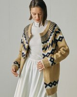 【ドゥクラッセ/DoCLASSE】のピュアウール・ノルディックカーディガン 人気、トレンドファッション・服の通販 founy(ファニー) ファッション Fashion レディースファッション Fashion for Women トップス・カットソー Cut & Sew Tops カーディガン・羽織り Layered Style Cardigans 新作・新入荷 New Arrivals / New In なめらか Smooth, Silky Texture カーディガン Cardigan, Knitwear ショート Short, Short Length ブルゾン Blouson, Bomber Jacket ポケット Pocket, Pocket Detail |ID:prp329100004697138