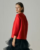 【ドゥクラッセ/DoCLASSE】のオクタダブルクロス・バックコクーンブラウス 人気、トレンドファッション・服の通販 founy(ファニー) ファッション Fashion レディースファッション Fashion for Women トップス・カットソー Cut & Sew Tops シャツ・ブラウス・オフィスカジュアル Elegant Blouses & Button-Ups バッグ Bags 新作・新入荷 New Arrivals / New In シルク Silk, 100% Silk フロント Front, Front Design プレーン Plain, Simple ボックス Boxy, Box Shape 定番 Standard, Basic Item thumbnail レッド|ID: prp329100004697139 ipo3291000000034943071