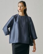 【ドゥクラッセ/DoCLASSE】のオクタダブルクロス・バックコクーンブラウス 人気、トレンドファッション・服の通販 founy(ファニー) ファッション Fashion レディースファッション Fashion for Women トップス・カットソー Cut & Sew Tops シャツ・ブラウス・オフィスカジュアル Elegant Blouses & Button-Ups バッグ Bags 新作・新入荷 New Arrivals / New In シルク Silk, 100% Silk フロント Front, Front Design プレーン Plain, Simple ボックス Boxy, Box Shape 定番 Standard, Basic Item thumbnail グレー|ID: prp329100004697139 ipo3291000000034943073