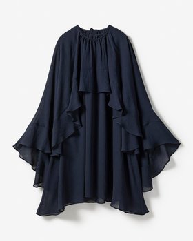 【ドゥクラッセ/DoCLASSE】 トリアセジョーゼット・フリルドレスブラウス人気、トレンドファッション・服の通販 founy(ファニー) ファッション Fashion レディースファッション Fashion for Women トップス・カットソー Cut & Sew Tops シャツ・ブラウス・オフィスカジュアル Elegant Blouses & Button-Ups ワンピース Dresses フォーマル・パーティードレス・結婚式用ドレス Elegant & Casual Dresses おすすめ Recommended / Our Picks とろみ Fluid, Flowy Fabric カーディガン Cardigan, Knitwear ジャケット Jacket, Outerwear フリル Frill, Ruffle ラグジュアリー Luxury, Elegant |ID:prp329100004697140