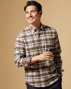 【ドゥクラッセ/DoCLASSE / MEN】の両面起毛 上品フランネルシャツ長袖 カーキパターン|ID: prp329100004707118 ipo3291000000033996728
