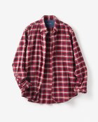 【ドゥクラッセ/DoCLASSE / MEN】の両面起毛 上品フランネルシャツ長袖 レッドチェック|ID: prp329100004707118 ipo3291000000033996734