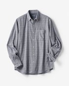 【ドゥクラッセ/DoCLASSE / MEN】の両面起毛 上品フランネルシャツ長袖 ネイビーパターン2|ID: prp329100004707118 ipo3291000000033996735