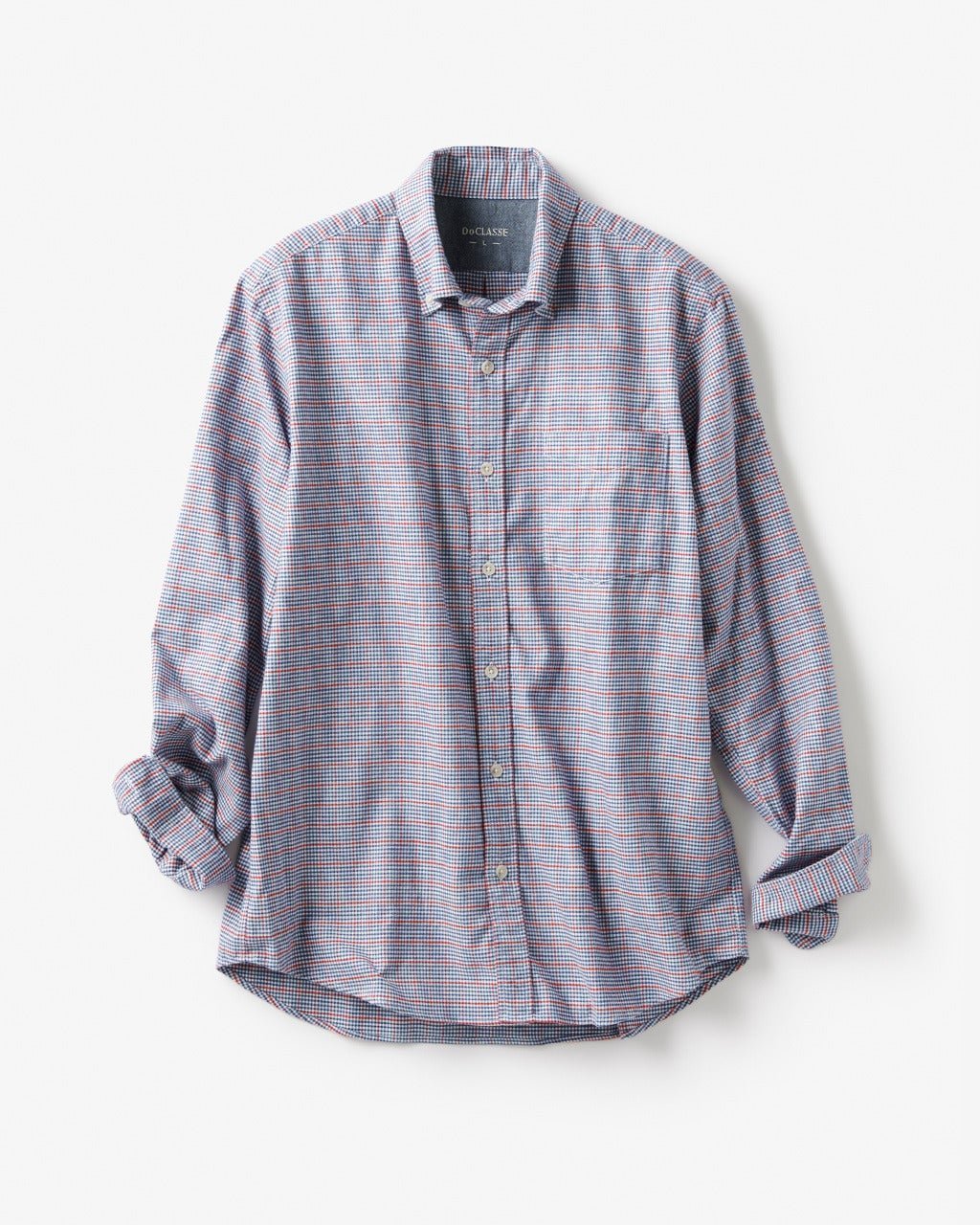 【ドゥクラッセ/DoCLASSE / MEN】の両面起毛 上品フランネルシャツ長袖 インテリア・キッズ・メンズ・レディースファッション・服の通販 founy(ファニー) 　ファッション　Fashion　メンズファッション　Fashion for Men　なめらか　Smooth, Silky Texture　フィット　Fit, Slim Fit　メンズ　Men's, Menswear　ヨーク　Yoke, Yoke Design　エレガント 上品　Elegant　人気　Popular, Best Seller　長袖　Long Sleeve, Full Sleeve　レーズン|ID: prp329100004707118 ipo3291000000033996736