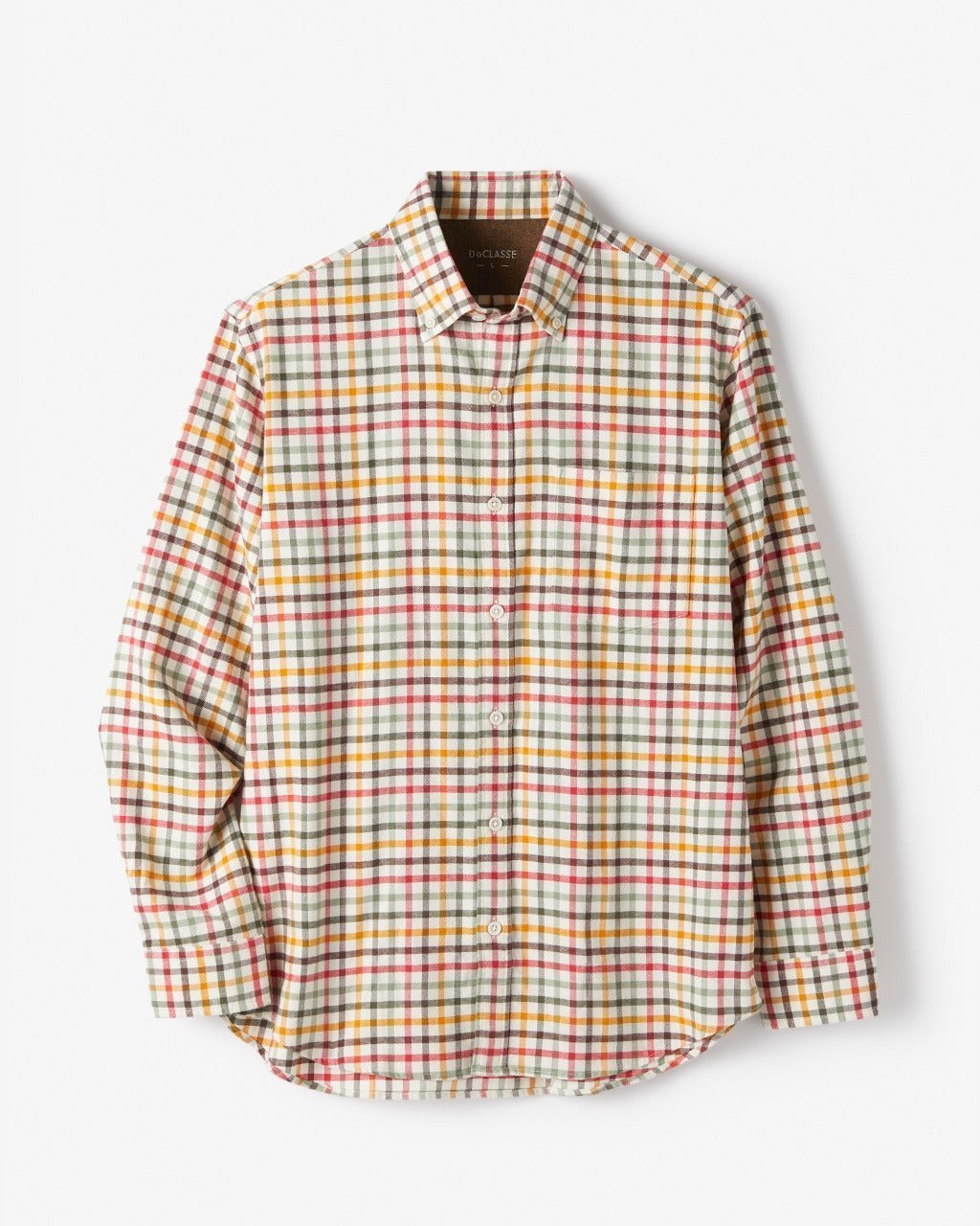 【ドゥクラッセ/DoCLASSE / MEN】の両面起毛 上品フランネルシャツ長袖 インテリア・キッズ・メンズ・レディースファッション・服の通販 founy(ファニー) 　ファッション　Fashion　メンズファッション　Fashion for Men　なめらか　Smooth, Silky Texture　フィット　Fit, Slim Fit　メンズ　Men's, Menswear　ヨーク　Yoke, Yoke Design　エレガント 上品　Elegant　人気　Popular, Best Seller　長袖　Long Sleeve, Full Sleeve　パステル|ID: prp329100004707118 ipo3291000000033996737