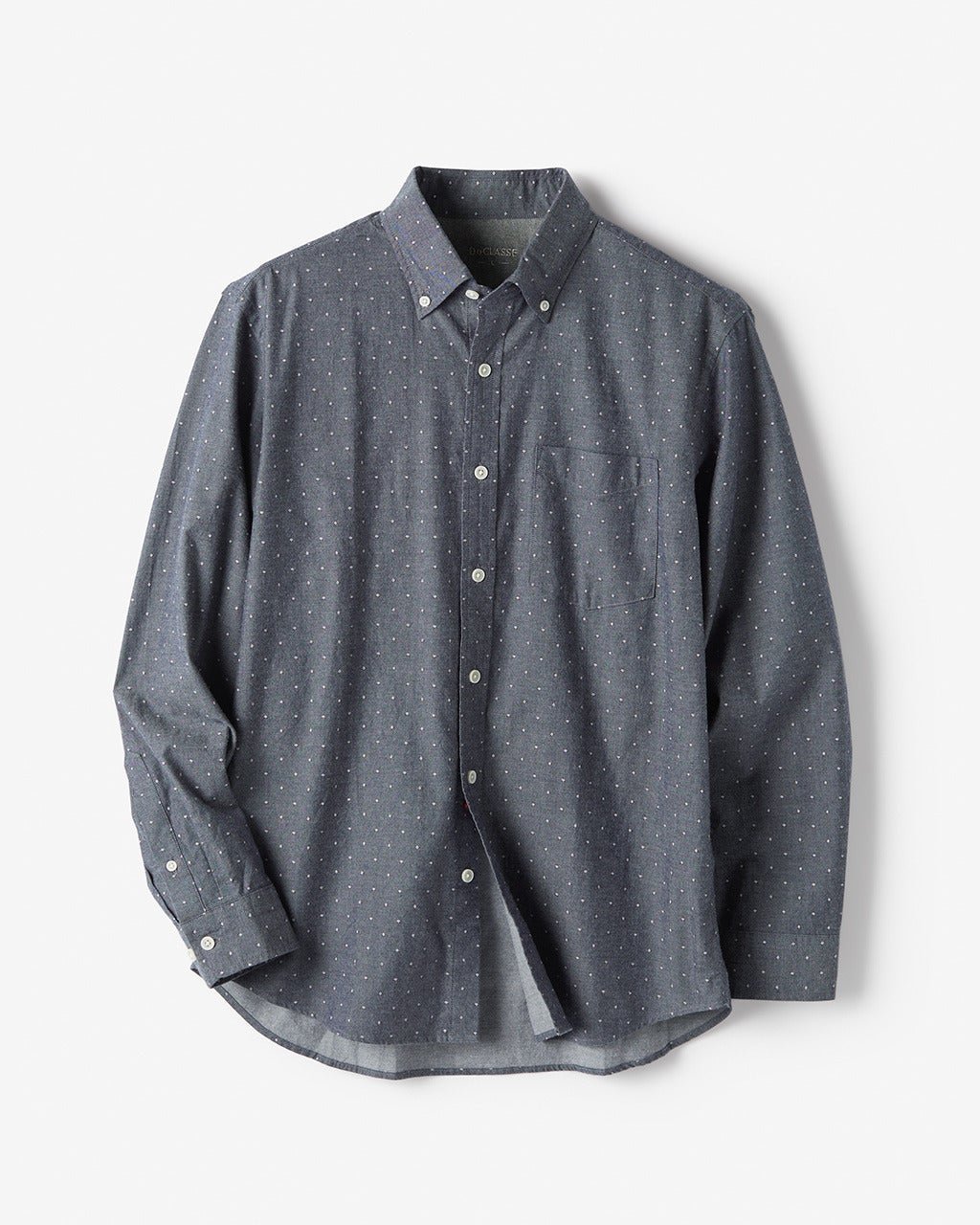 【ドゥクラッセ/DoCLASSE / MEN】の両面起毛 上品フランネルシャツ長袖 インテリア・キッズ・メンズ・レディースファッション・服の通販 founy(ファニー) 　ファッション　Fashion　メンズファッション　Fashion for Men　なめらか　Smooth, Silky Texture　フィット　Fit, Slim Fit　メンズ　Men's, Menswear　ヨーク　Yoke, Yoke Design　エレガント 上品　Elegant　人気　Popular, Best Seller　長袖　Long Sleeve, Full Sleeve　ミッドナイトパターン|ID: prp329100004707118 ipo3291000000033996746