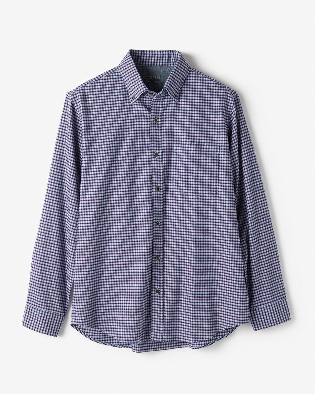 【ドゥクラッセ/DoCLASSE / MEN】の両面起毛 上品フランネルシャツ長袖 インテリア・キッズ・メンズ・レディースファッション・服の通販 founy(ファニー) 　ファッション　Fashion　メンズファッション　Fashion for Men　なめらか　Smooth, Silky Texture　フィット　Fit, Slim Fit　メンズ　Men's, Menswear　ヨーク　Yoke, Yoke Design　エレガント 上品　Elegant　人気　Popular, Best Seller　長袖　Long Sleeve, Full Sleeve　プラム|ID: prp329100004707118 ipo3291000000033996751