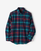 【ドゥクラッセ/DoCLASSE / MEN】の両面起毛 上品フランネルシャツ長袖 ネイビー×グリーン|ID: prp329100004707118 ipo3291000000033996756
