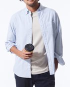 【ドゥクラッセ/DoCLASSE / MEN】の両面起毛 上品フランネルシャツ長袖 グレーストライプ|ID: prp329100004707118 ipo3291000000035894719