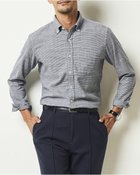 【ドゥクラッセ/DoCLASSE / MEN】の両面起毛 上品フランネルシャツ長袖 ネイビーパターン2|ID: prp329100004707118 ipo3291000000035894725