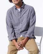 【ドゥクラッセ/DoCLASSE / MEN】の両面起毛 上品フランネルシャツ長袖 ブラウンチェック|ID: prp329100004707118 ipo3291000000035894787