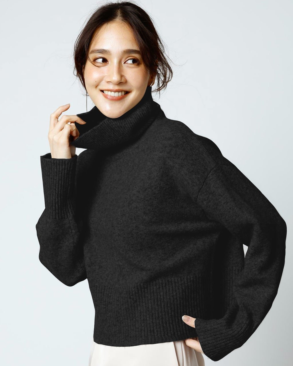 【ドゥクラッセ/DoCLASSE】のウール混タム・クロップドタートルネックニット 人気、トレンドファッション・服の通販 founy(ファニー) 　ファッション　Fashion　レディースファッション　Fashion for Women　トップス・カットソー　Cut & Sew Tops　ニット　Knit Tops & Sweaters　タートルネック・ハイネックトップス　Turtlenecks & High-Neck Tops　クロップド　Cropped, Short Length　セーター　Sweater, Knitwear　タートルネック　Turtleneck, High Neck　人気　Popular, Best Seller　A/W・秋冬　Autumn/Winter　 other-1|ID: prp329100004708431 ipo3291000000034971843