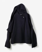【ドゥクラッセ/DoCLASSE】のピュアウールリバー・フードストールコート 人気、トレンドファッション・服の通販 founy(ファニー) ファッション Fashion レディースファッション Fashion for Women アウター Coat / Outerwear Collection コート・ロングコート・ピーコート Long Coats, Peacoats & More 新作・新入荷 New Arrivals / New In なめらか Smooth, Silky Texture ショール Shawl, Wrap ストール Stole, Wrap ダブル Double, Double-Breasted ハンド Hand, Handmade フェイス Face, Facial Design モダン Modern, Contemporary ワーク Workwear, Utility Style エレガント 上品 Elegant thumbnail ミッドナイトブルー|ID: prp329100004708432 ipo3291000000034007017