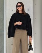 【ドゥクラッセ/DoCLASSE】のミンクタッチカシミヤ・カーディガン ブラック|ID: prp329100004708436 ipo3291000000034399208