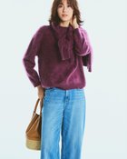 【ドゥクラッセ/DoCLASSE】のミンクタッチカシミヤ・カーディガン ボルドー|ID: prp329100004708436 ipo3291000000034399212