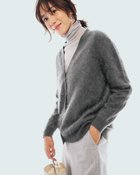 【ドゥクラッセ/DoCLASSE】のミンクタッチカシミヤ・カーディガン グレー|ID: prp329100004708436 ipo3291000000035991811