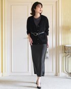 【ドゥクラッセ/DoCLASSE】のミンクタッチカシミヤ・カーディガン ブラック|ID: prp329100004708436 ipo3291000000035991814