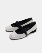 【フィットフィット/fitfit】のキラキラストラップバレエ800 ホワイトxブラック|ID: prp329100004715745 ipo3291000000034070816